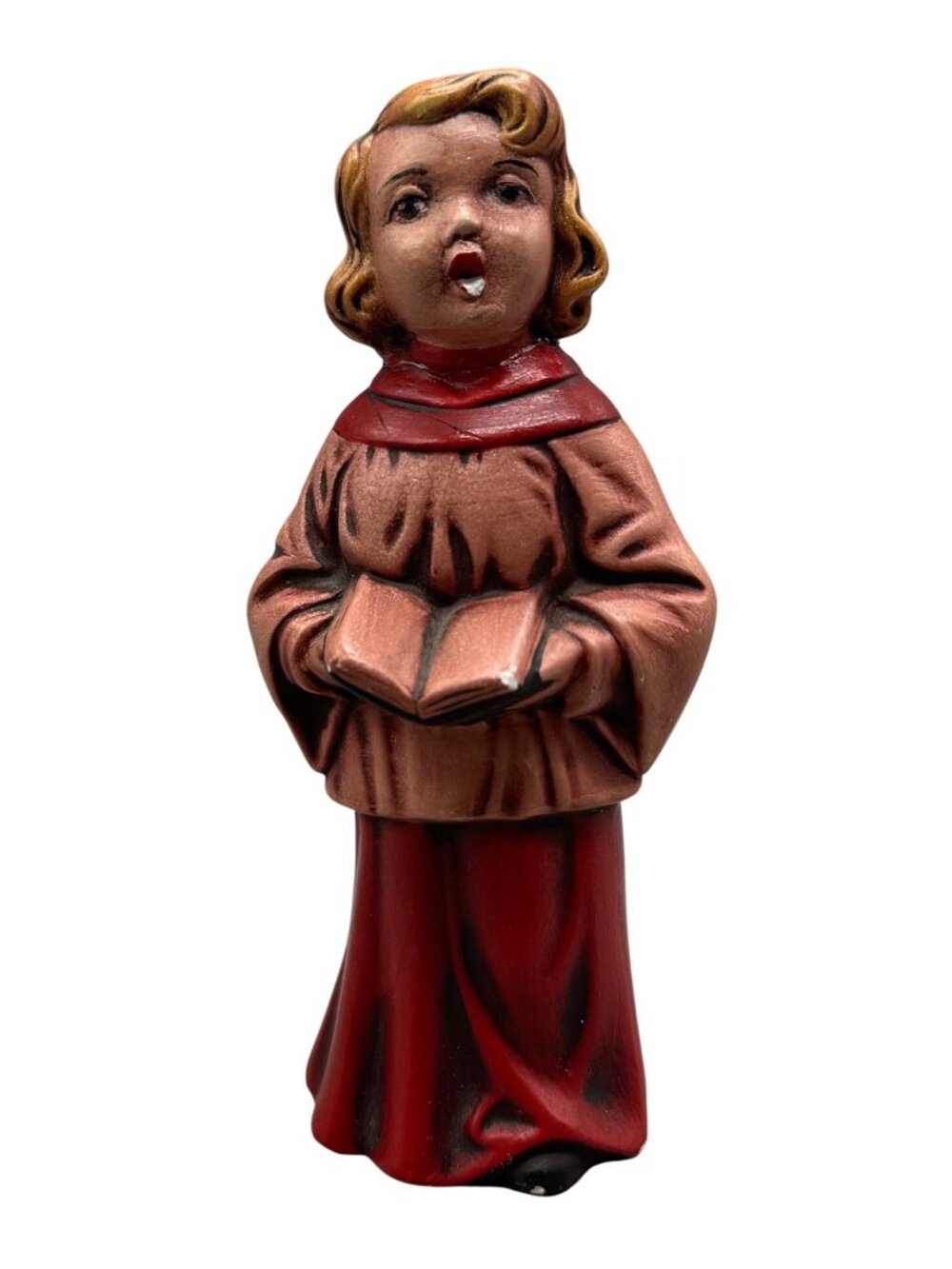 VTG Christmas Holland Mold Ceramic Choir Figurine Hand-Painted Religious READ
